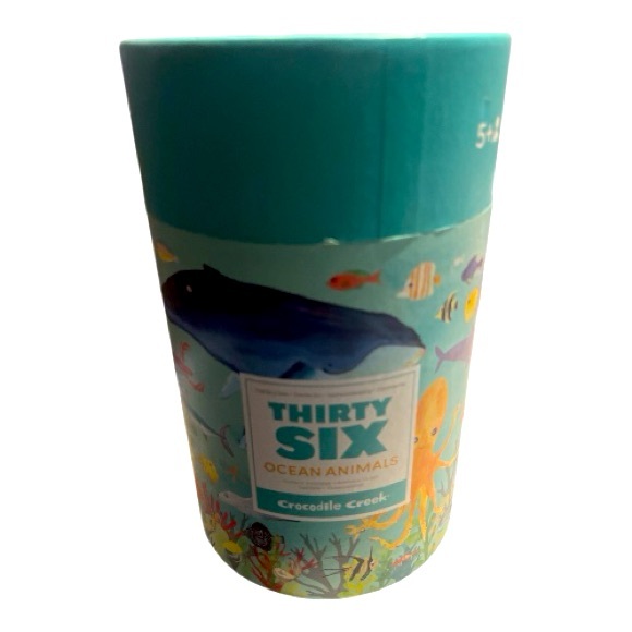 Crocodile Creek Ocean Animals Puzzle - Teal - Picture 1 of 2